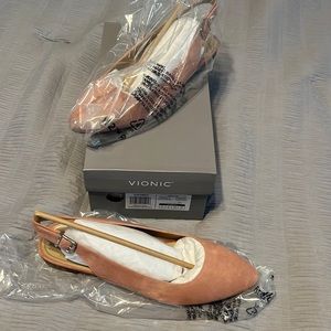 Vionic Dusty Pink Crystal Jade Slide nib sz 10